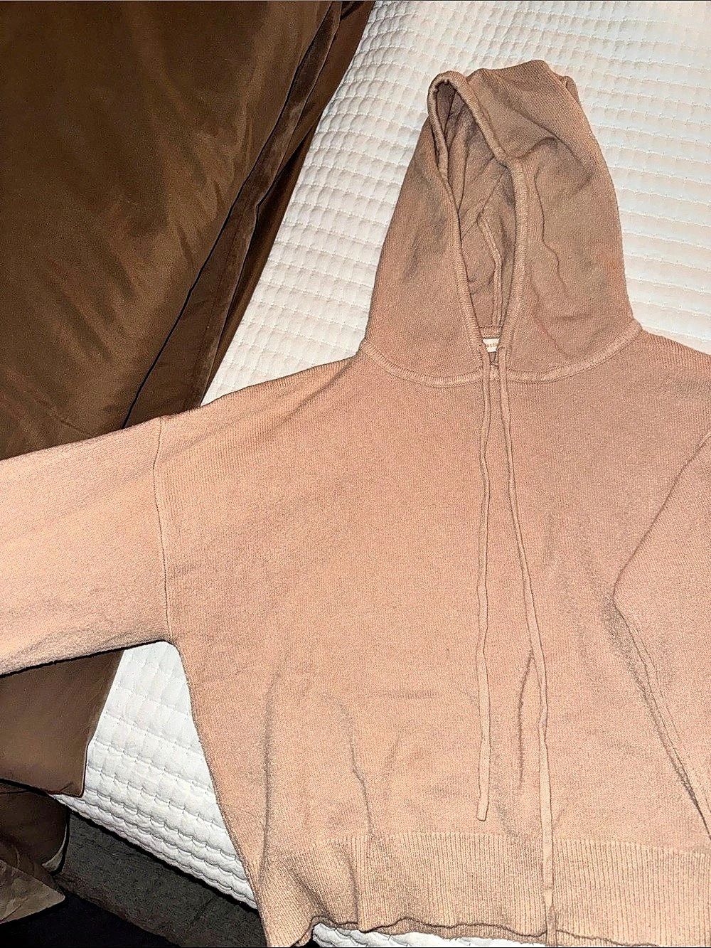 Pookie & Sebastian Brown Hooded Zip-Up Sweatshirt
